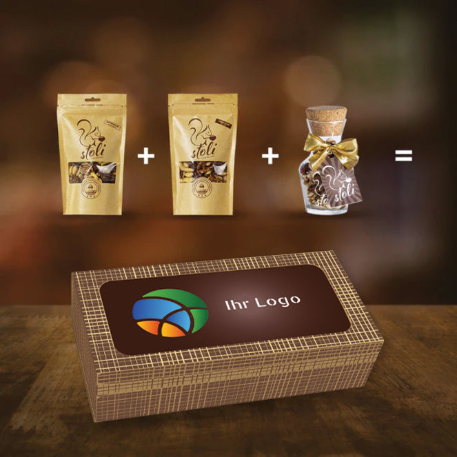 Coffret cadeau avec logo