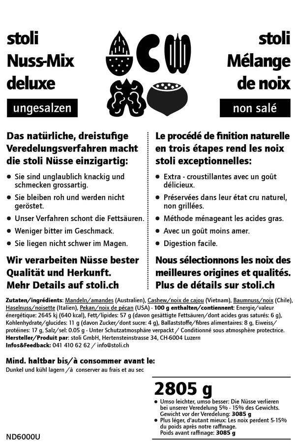 Mix deluxe 2.805 kg ungesalzen - stoli.ch