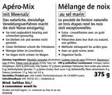 Drahtbügelglas mit Apéro-Mix mit Meersalz 375 g