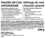 Drahtbügelglas mit Nuss-Mix mit Caramel Schokolade 430 g
