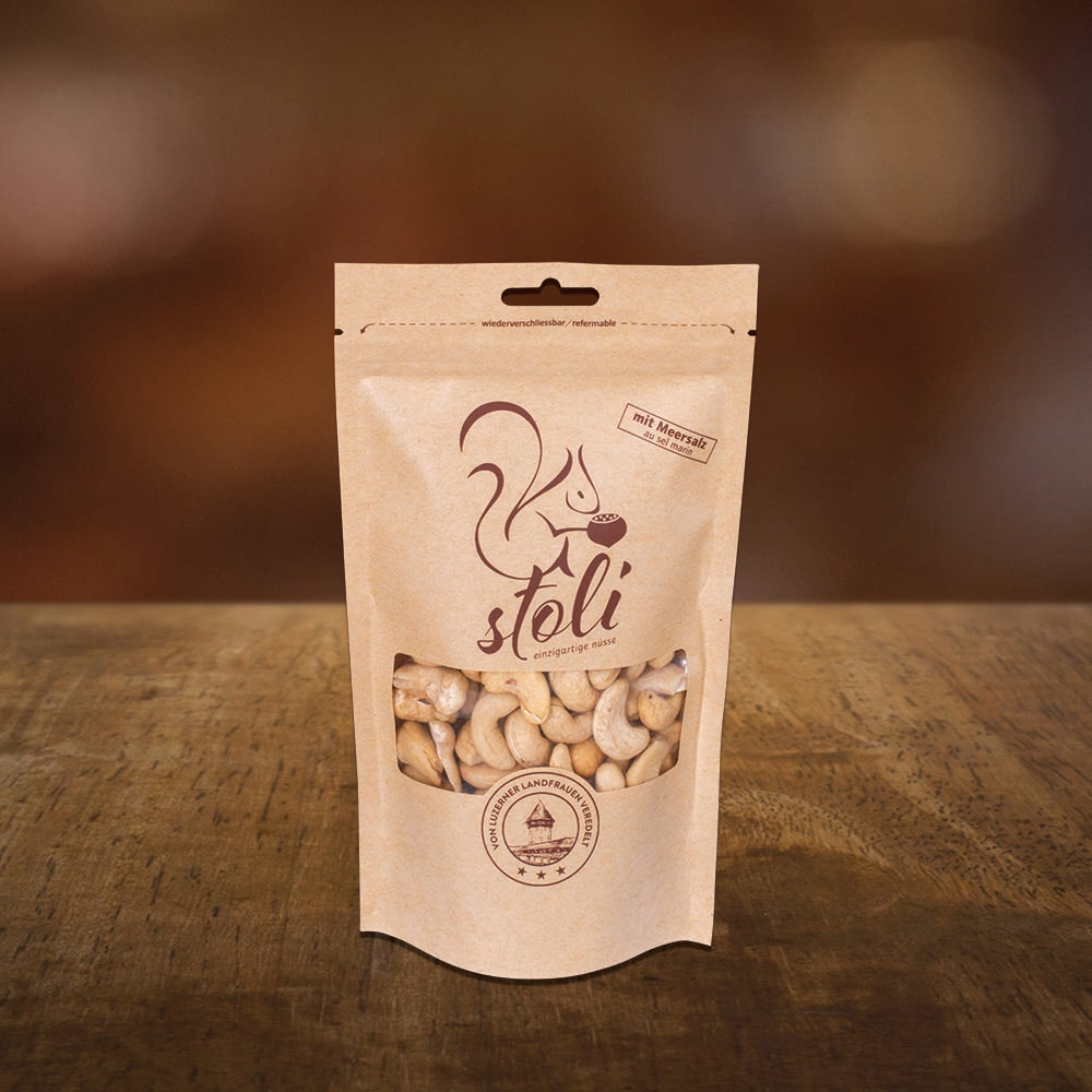 Noix de cajou 185 g avec le sel de la mer